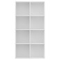 vidaXL Estantería/Aparador madera contrachapada blanco 66x30x130 cm vidaXL Estantería/Aparador madera contrachapada blanco 66x30x130 cm