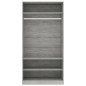 vidaXL Armario de madera contrachapada gris hormigón 100x50x200 cm vidaXL Armario de madera contrachapada gris hormigón 100x50x200 cm