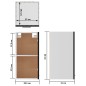 vidaXL Armario colgante cocina madera ingeniería negro 29,5x31x60 cm