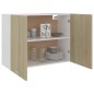 vidaXL Armario colgante cocina contrachapada color roble 80x31x60 cm vidaXL Armario colgante cocina contrachapada color roble 80x31x60 cm