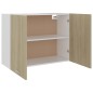 vidaXL Armario colgante cocina contrachapada color roble 80x31x60 cm vidaXL Armario colgante cocina contrachapada color roble 80x31x60 cm