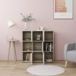 vidaXL Estantería madera contrachapada blanco y roble 90x30x90 cm vidaXL Estantería madera contrachapada blanco y roble 90x30x90 cm