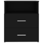 vidaXL Mesitas de noche 2 unidades negro 50x32x60 cm vidaXL Mesitas de noche 2 unidades negro 50x32x60 cm
