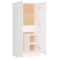 vidaXL Armario de madera contrachapada blanco 82,5x51,5x180 cm vidaXL Armario de madera contrachapada blanco 82,5x51,5x180 cm