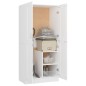 vidaXL Armario de madera contrachapada blanco 82,5x51,5x180 cm vidaXL Armario de madera contrachapada blanco 82,5x51,5x180 cm