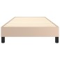 vidaXL Estructura cama box spring cuero sintético capuchino 80x200 cm vidaXL Estructura cama box spring cuero sintético capuchino 80x200 cm