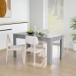 vidaXL Mesa de comedor contrachapada gris hormigón 140x74,5x76 cm vidaXL Mesa de comedor contrachapada gris hormigón 140x74,5x76 cm