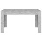 vidaXL Mesa de comedor contrachapada gris hormigón 140x74,5x76 cm vidaXL Mesa de comedor contrachapada gris hormigón 140x74,5x76 cm