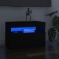 vidaXL Mueble de TV con luces LED negro 60x35x40 cm
