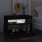 vidaXL Mueble de TV con luces LED negro 60x35x40 cm