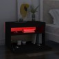 vidaXL Mueble de TV con luces LED negro 60x35x40 cm