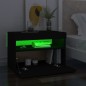 vidaXL Mueble de TV con luces LED negro 60x35x40 cm