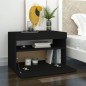 vidaXL Mueble de TV con luces LED negro 60x35x40 cm