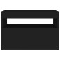 vidaXL Mueble de TV con luces LED negro 60x35x40 cm