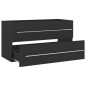 vidaXL Set de muebles de baño 2 piezas madera contrachapada gris