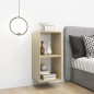 vidaXL Armario de pared 2 uds madera blanco y roble sonoma 37x37x37 cm vidaXL Armario de pared 2 uds madera blanco y roble sonoma 37x37x37 cm