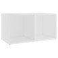 vidaXL Mueble para TV madera contrachapada blanco 72x35x36,5 cm