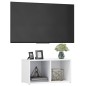 vidaXL Mueble para TV madera contrachapada blanco 72x35x36,5 cm
