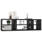 vidaXL Estantería de pared madera contrachapada negro 102x30x29 cm vidaXL Estantería de pared madera contrachapada negro 102x30x29 cm