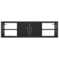 vidaXL Estantería de pared madera contrachapada negro 102x30x29 cm vidaXL Estantería de pared madera contrachapada negro 102x30x29 cm