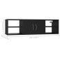 vidaXL Estantería de pared madera contrachapada negro 102x30x29 cm vidaXL Estantería de pared madera contrachapada negro 102x30x29 cm