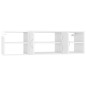 vidaXL Estantería pared madera contrachapada blanco brillo 102x30x29cm vidaXL Estantería pared madera contrachapada blanco brillo 102x30x29cm