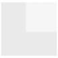 vidaXL Estantería pared madera contrachapada blanco brillo 102x30x29cm vidaXL Estantería pared madera contrachapada blanco brillo 102x30x29cm