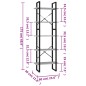 vidaXL Estantería de 5 niveles madera de ingeniería gris 60x30x175 cm vidaXL Estantería de 5 niveles madera de ingeniería gris 60x30x175 cm