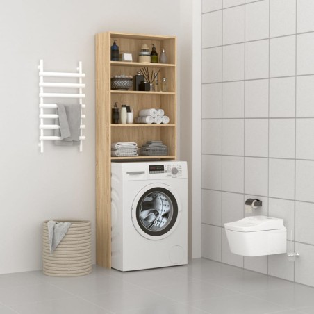 vidaXL Armario lavadora roble Sonoma 64x24x190 cm