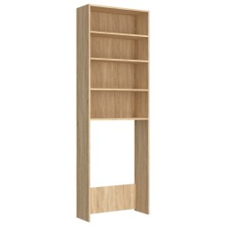 vidaXL Armario lavadora roble Sonoma 64x24x190 cm