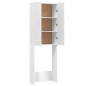 vidaXL Armario de lavadora blanco 64x25,5x190 cm