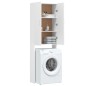 vidaXL Armario de lavadora blanco 64x25,5x190 cm