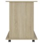 vidaXL Armario con ruedas madera contrachapada roble Sonoma 60x45x60cm vidaXL Armario con ruedas madera contrachapada roble Sonoma 60x45x60cm