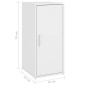 vidaXL Mueble zapatero de aglomerado blanco 32x35x70 cm vidaXL Mueble zapatero de aglomerado blanco 32x35x70 cm