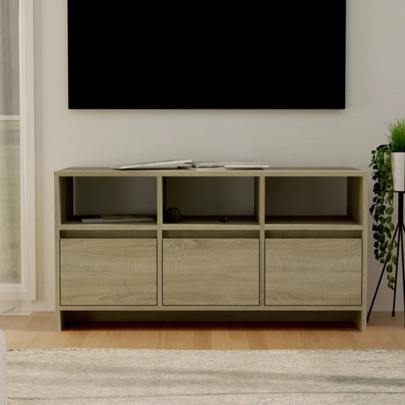 vidaXL Mueble de TV madera contrachapada roble Sonoma 102x37,5x52,5 cm vidaXL Mueble de TV madera contrachapada roble Sonoma 102x37,5x52,5 cm