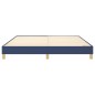 vidaXL Estructura de cama box spring tela azul 180x200 cm