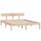 vidaXL Estructura de cama madera maciza de pino 140x200 cm vidaXL Estructura de cama madera maciza de pino 140x200 cm