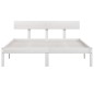 vidaXL Estructura de cama de madera maciza de pino blanco 160x200 cm vidaXL Estructura de cama de madera maciza de pino blanco 160x200 cm