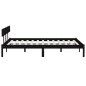 vidaXL Estructura de cama madera maciza de pino negro 180x200 cm vidaXL Estructura de cama madera maciza de pino negro 180x200 cm