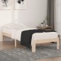 vidaXL Estructura de cama madera maciza 75x190 cm vidaXL Estructura de cama madera maciza 75x190 cm