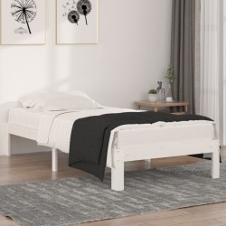 vidaXL Estructura de cama madera maciza individual 90x190 cm