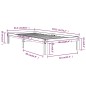 vidaXL Estructura de cama madera maciza individual 90x190 cm vidaXL Estructura de cama madera maciza individual 90x190 cm