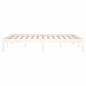 vidaXL Estructura de cama de madera maciza de pino blanco 140x190 cm vidaXL Estructura de cama de madera maciza de pino blanco 140x190 cm