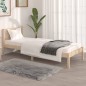 vidaXL Estructura de cama madera maciza de pino 75x190 cm