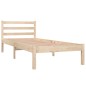 vidaXL Estructura de cama madera maciza de pino 75x190 cm