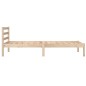vidaXL Estructura de cama madera maciza de pino 75x190 cm