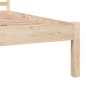vidaXL Estructura de cama madera maciza de pino 75x190 cm