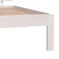 vidaXL Estructura de cama individual madera maciza blanco 90x190 cm vidaXL Estructura de cama individual madera maciza blanco 90x190 cm