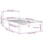 vidaXL Estructura de cama individual madera maciza blanco 90x190 cm vidaXL Estructura de cama individual madera maciza blanco 90x190 cm