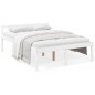 vidaXL Cama para personas mayores madera maciza pino blanca 120x190 cm vidaXL Cama para personas mayores madera maciza pino blanca 120x190 cm